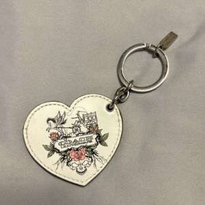 Coach Heart Tattoo keyfob